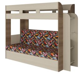 Кровать 2-х ярусная с диваном Карамель 75 (Машинки) Ясень шимо светлый/темный | подробнее Кровать 2-х ярусная с диваном Карамель 75 (Машинки) Ясень шимо светлый/темный | фото